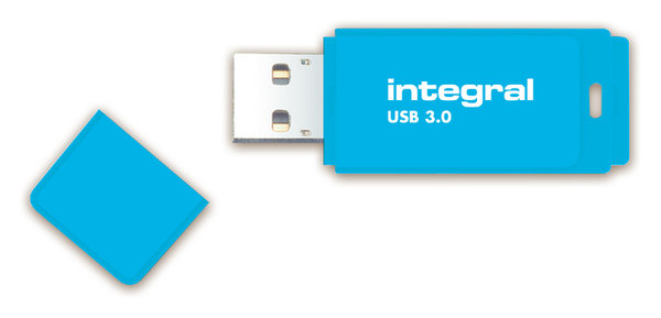 USB-STICK INTEGRAL 64GB 3.0 NEON BLAUW