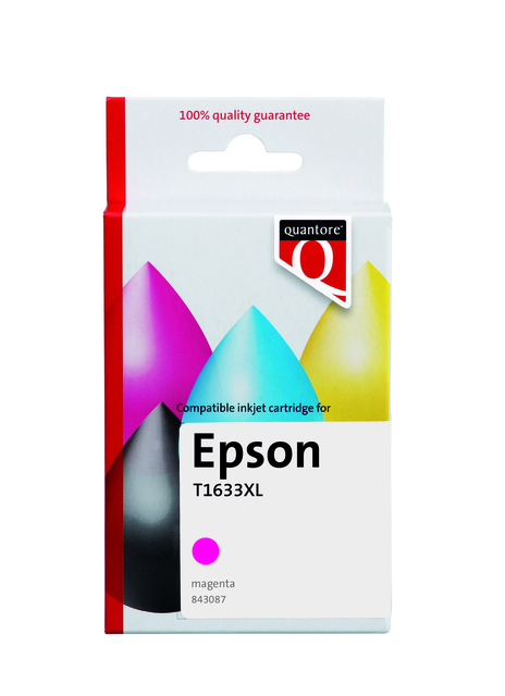 INKCARTRIDGE QUANTORE EPSON 16XL T1633 ROOD