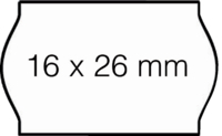 PRIJSETIKET OPEN-DATA S14 PERM WIT   LET OP!:  Prijs is voor 36 stuks