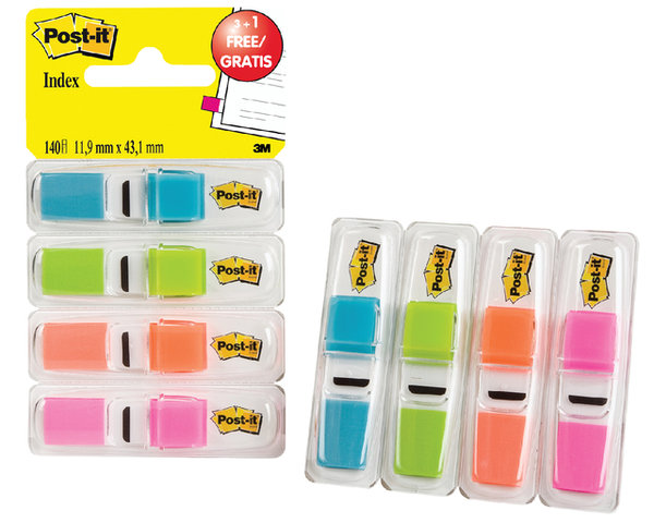 INDEXTABS 3M POST-IT SMAL 6834 ASS