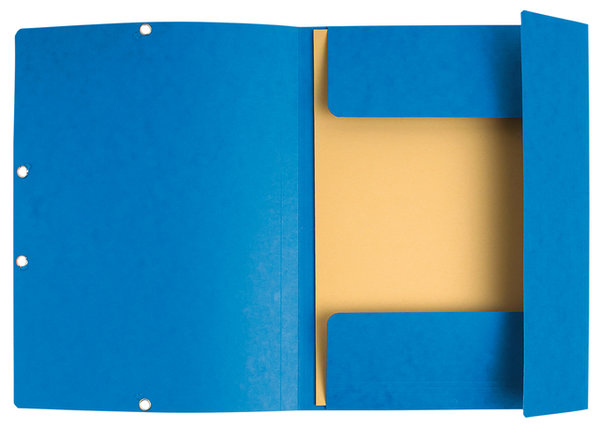 Elastomap Exacompta Clean'Safe 3-klep karton blauw