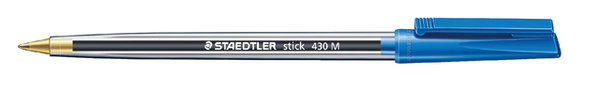 BALPEN STAEDTLER STICK 430 M BLAUW   LET OP!:  Prijs is voor 10 stuks