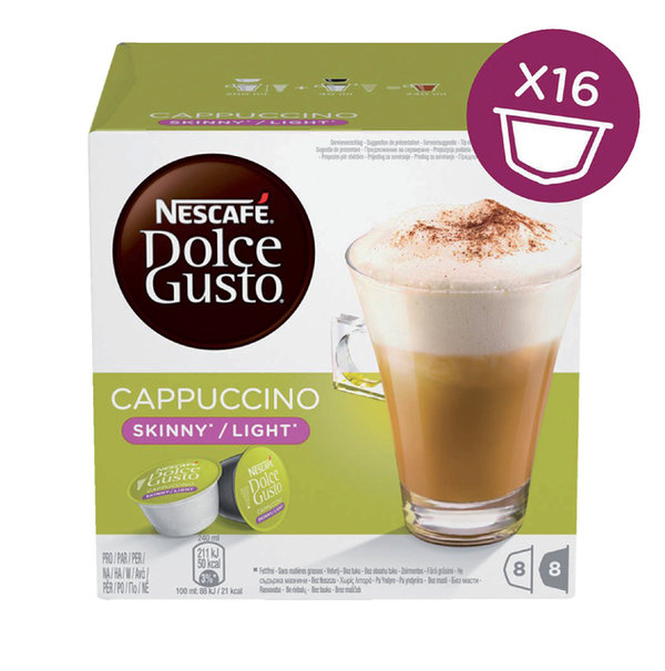 DOLCE GUSTO CAPPUCCINO LIGHT 16 CUPS / 8 DRANKEN