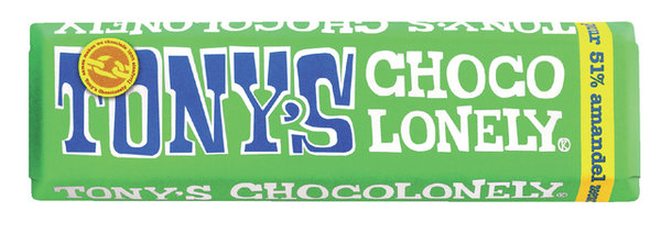 TONY'S CHOCOLONELY AMANDEL ZEEZOUT 47GR