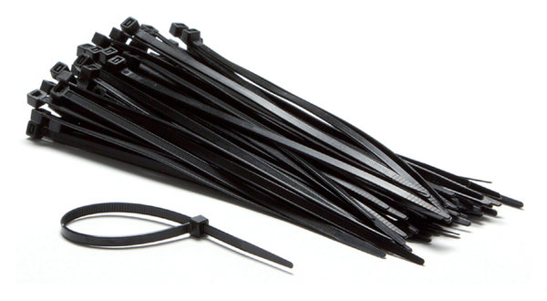 Inbindstrips IEZZY nylon 4,8x200mm Ø49,5mm zwart